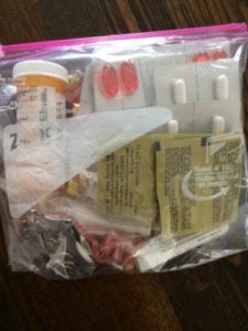 Medication baggie.